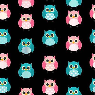 EPS 해외이미지 패턴 일러스트 사람없음 컬러풀 부엉이 해외일러스트 컬러 무늬 조류 파일형식 벡터 이미지허브