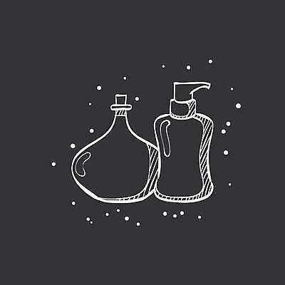 EPS 해외이미지 일러스트 사람없음 검은색 스파 흰색 스파용품 아로마테라피 해외일러스트 컬러 오브젝트 테라피 파일형식 벡터 이미지허브