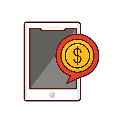 JPG 해외이미지 돈 일러스트 모바일 사람없음 금융 스마트폰 온라인 스마트페이 해외일러스트 경제 핸드폰 스마트기기 재산 스마트 결제 파일형식 이미지허브