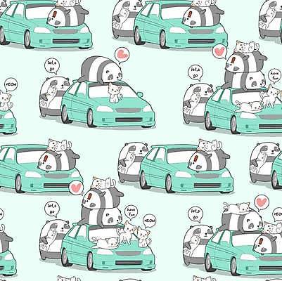 EPS 해외이미지 동물캐릭터 패턴 여러마리 일러스트 사람없음 귀여움 고양이 패턴백그라운드 민트색 해외일러스트 일러캐릭터 동물 캐릭터 컬러 다수 백그라운드 컨셉 무늬 포유류 반려동물 파일형식 벡터 이미지허브