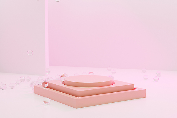 JPG 해외이미지 분홍색 일러스트 사람없음 3D 심플 단상 유리구슬 해외일러스트 해외포토 포토 컬러 유리 구슬 디지털합성 파일형식 이미지허브