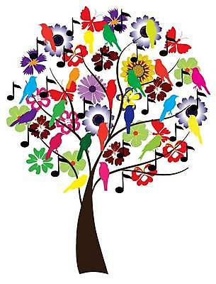 EPS 해외이미지 나무 꽃 나비 일러스트 조류 추상 사람없음 컬러풀 해외일러스트 식물 동물 컬러 곤충 무늬 파일형식 벡터 이미지허브