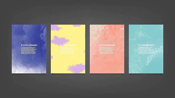 EPS 해외이미지 디자인 배너 백그라운드 일러스트 추상 사람없음 세로 세트 해외일러스트 무늬 파일형식 벡터 이미지허브