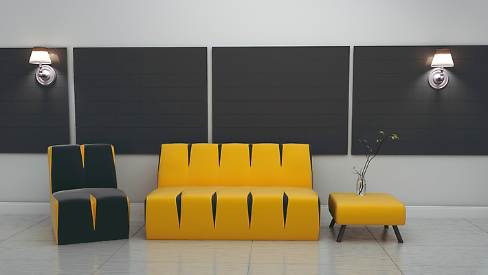 포토 JPG 해외이미지 식물 화분 조명 실내 사람없음 인테리어 소파 노란색 3D 회색 미니멀 해외포토 디자인 컬러 의자 내부 디지털합성 파일형식 이미지허브