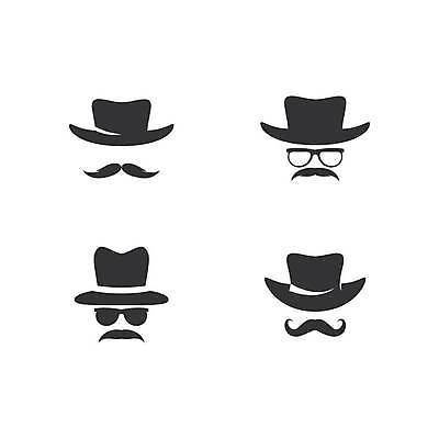 EPS 해외이미지 캐릭터 모자 디자인 남자 실루엣 안경 얼굴 백그라운드 일러스트 수염 가면 사람 머리 유행 라벨 상점 검은색 수확 클래식 중개인 심볼 콧수염 복고 탐정 젠틀맨 엘리먼트 옛날 이발사 스타일 힙스터 해외일러스트 일러캐릭터 직업 잡화 패션 컬러 컨셉 농업 프레임 촬영기법 신체부위 파일형식 벡터 이미지허브