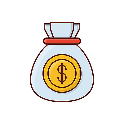 JPG 해외이미지 돈 일러스트 사람없음 돈자루 해외일러스트 재산 파일형식 이미지허브