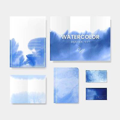 EPS 해외이미지 디자인 백그라운드 일러스트 붓터치 추상 사람없음 파란색 세트 얼룩 해외일러스트 컬러 무늬 파일형식 벡터 이미지허브