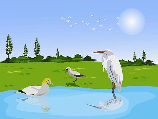 EPS 해외이미지 나무 식물 동물 백그라운드 밭 농업 일러스트 자연 조류 하늘 휴식 오리 사람 인종 야외 그래픽 가로 초록색 파란색 농장 걷기 환경 정원 흰색 시골 농부 숲 만화 레이아웃 부리 운하 내추럴 밭일 해외일러스트 직업 산업 컬러 컨셉 모션 생태계 파일형식 벡터 이미지허브