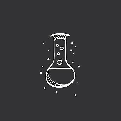 EPS 해외이미지 일러스트 사람없음 검은색 둥근플라스크 해외일러스트 컬러 플라스크 파일형식 벡터 이미지허브