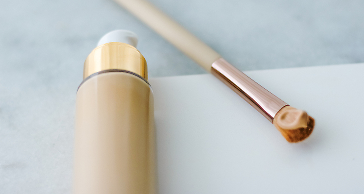 포토 JPG 해외이미지 종이 사람없음 화장품 메이크업브러쉬 비비크림 파운데이션 목업 해외포토 뷰티 붓 파일형식 이미지허브