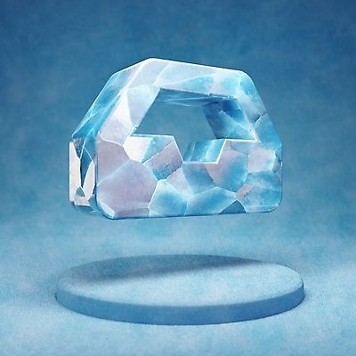 포토 JPG 해외이미지 사람없음 파란색 3D 얼음 우체통 입체 오브젝트 해외포토 자연요소 컬러 디지털합성 파일형식 이미지허브