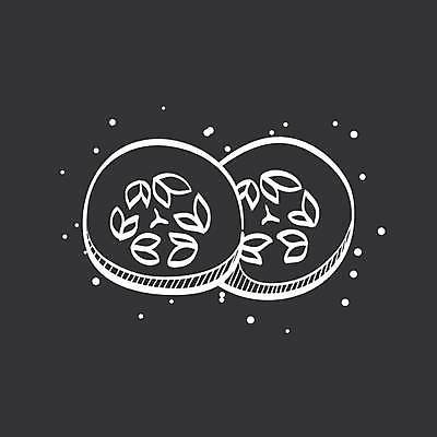 EPS 해외이미지 일러스트 오이 사람없음 검은색 흰색 해외일러스트 컬러 채소 파일형식 벡터 이미지허브