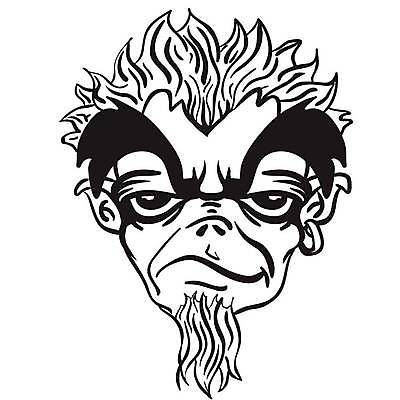 EPS 해외이미지 응시 남자 감정 얼굴 일러스트 수염 요정 머리 흰색 악마 이발 싱글 고립 몬스터 해외일러스트 시선 컬러 사람 신체부위 파일형식 벡터 이미지허브