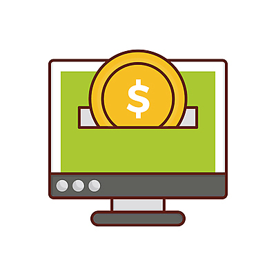 JPG 해외이미지 인터넷 일러스트 사람없음 금융 모니터 온라인 인터넷뱅킹 핀테크 해외일러스트 모바일 경제 컴퓨터 파일형식 이미지허브