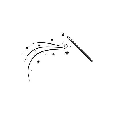 EPS 해외이미지 별 일러스트 사람없음 마술 마술봉 마술쇼 해외일러스트 자연요소 마술도구 파일형식 벡터 이미지허브