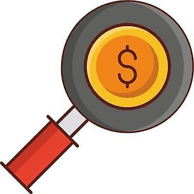 EPS 해외이미지 돈 일러스트 돋보기 사람없음 금융 확대 해외일러스트 경제 재산 파일형식 벡터 이미지허브