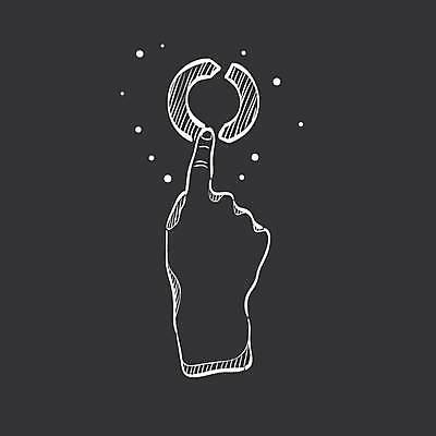 EPS 해외이미지 클립아트 손 일러스트 손짓 사람없음 신체부위 디지털 검은색 터치 흰색 해외일러스트 컬러 모션 사람 파일형식 벡터 이미지허브