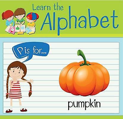 EPS 해외이미지 전신 알파벳 영어 여자 남자 어린이 말풍선 일러스트 호박 영어교육 소녀 소년 여러명 상반신 P 손내밀기 단어공부 단어카드 어린이만 해외일러스트 문자 교육 다수 채소 사람 손짓 학습 파일형식 벡터 단어장 이미지허브