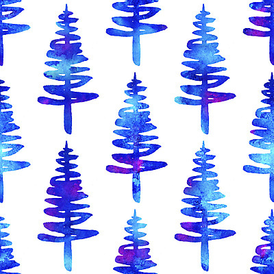 포토 JPG 해외이미지 나무 백그라운드 패턴 일러스트 수채화 사람없음 파란색 패턴백그라운드 흰색 해외일러스트 식물 컬러 무늬 파일형식 이미지허브