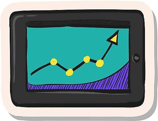 EPS 해외이미지 화살표 스티커 일러스트 사람없음 스마트폰 보라색 심볼 청록색 해외일러스트 컬러 핸드폰 스마트기기 파일형식 벡터 이미지허브