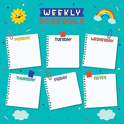 EPS 해외이미지 템플릿 학생 디자인 배너 교육 행복 종이 어린이 일러스트 텍스트 학교 프레임 소년 책 스터디 사무실 다이어리 쪽지 공백 유치원 달력 시간 일주일 시간표 계획 만화 주말 페이지 월요일 초보 해외일러스트 남자 감정 컨셉 비즈니스 사람 학습 사무용품 요일 파일형식 벡터 이미지허브