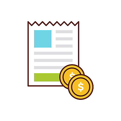 JPG 해외이미지 돈 일러스트 사람없음 영수증 계산서 해외일러스트 금융 재산 파일형식 이미지허브