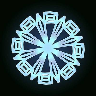 EPS 해외이미지 겨울 일러스트 사람없음 파란색 눈송이 눈꽃무늬 엘리먼트 해외일러스트 계절 컬러 무늬 눈꽃 눈_날씨 파일형식 벡터 이미지허브