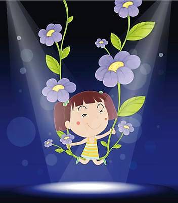 EPS 해외이미지 식물 드레스 여자 꽃 어린이 일러스트 모션 전등 조명 미술 미소 사람 그래픽 파란색 빛 보라색 공연 무대 점 홀 센터 작음 만화 극장 그네 쇼 스포트라이트 블러 실행 해외일러스트 옷 컬러 문화예술 표정 이벤트 공간 크기 파일형식 벡터 이미지허브