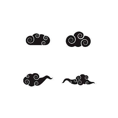 EPS 해외이미지 일러스트 사람없음 구름문양 디자인소스 해외일러스트 문양 파일형식 벡터 편집소스 구름_자연 이미지허브