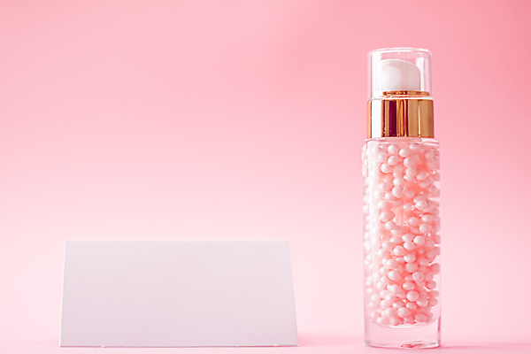 포토 JPG 해외이미지 분홍색 명함 사람없음 뷰티 화장품 오브젝트 피부관리 스킨케어 젤 카피스페이스 해외포토 컬러 공백 파일형식 이미지허브