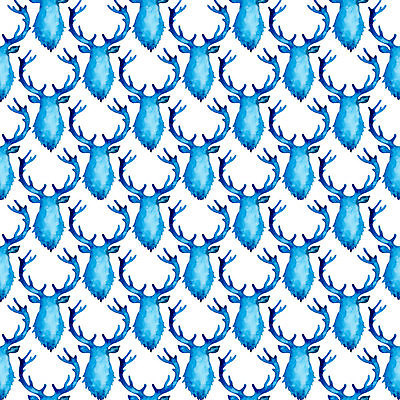 포토 JPG 해외이미지 디자인 백그라운드 패턴 일러스트 사슴 사람없음 파란색 패턴백그라운드 흰색 해외일러스트 컬러 무늬 포유류 파일형식 이미지허브