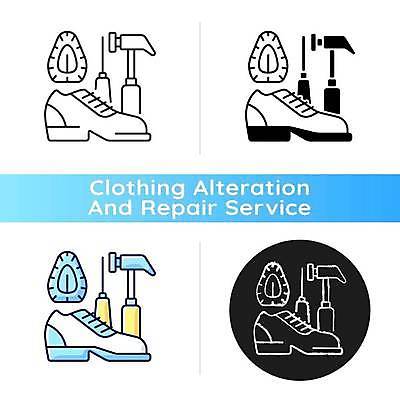 EPS 해외이미지 디자인 구두 신발 일러스트 사람없음 플랫 수리 망치 서비스 복원 해외일러스트 공구 파일형식 벡터 이미지허브