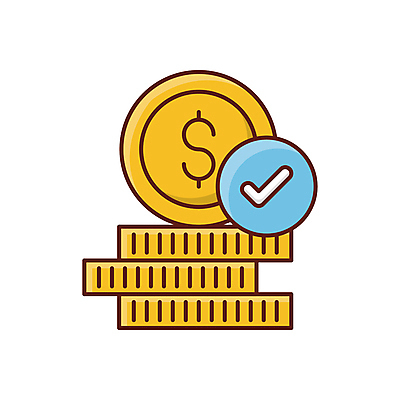 JPG 해외이미지 돈 일러스트 사람없음 금융 동전 체크표시 동전탑 해외일러스트 경제 쌓기 재산 확인 파일형식 이미지허브