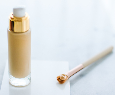 포토 JPG 해외이미지 종이 사람없음 화장품 메이크업브러쉬 비비크림 파운데이션 목업 해외포토 뷰티 붓 파일형식 이미지허브