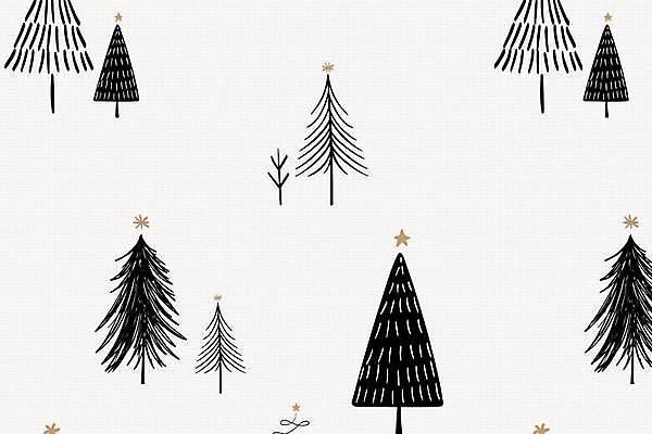 EPS 해외이미지 디자인 백그라운드 일러스트 사람없음 크리스마스트리 검은색 카피스페이스 크리스마스배경 해외일러스트 컬러 크리스마스 공백 파일형식 벡터 이미지허브