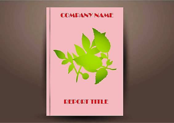 EPS 해외이미지 표지디자인 표지 분홍색 잎 북커버 일러스트 비즈니스 사람없음 책 표지샘플 해외일러스트 식물 컬러 파일형식 벡터 이미지허브