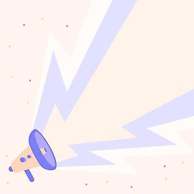 EPS 해외이미지 디자인 백그라운드 일러스트 사람없음 확성기 외침 카피스페이스 해외일러스트 소리 공백 파일형식 벡터 이미지허브