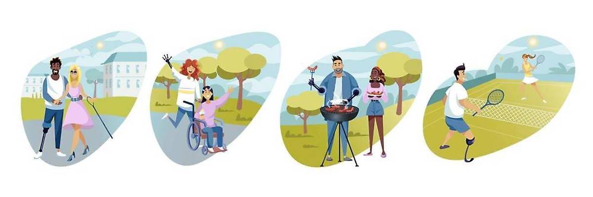 EPS 해외이미지 캐릭터 라이프스타일 여자 남자 의자 일러스트 통신 관계 건강 안전 사람 소년 치료 세트 우정 장비 환자 테니스 도움 바퀴 바비큐 장애인 수집 서비스 휠체어 시설 장애 돌봄 보철 시각장애인 인공 지원 치유 헬프 접근 해외일러스트 일러캐릭터 어린이 음식 가구 컨셉 의학 모션 생활 친구 구기 파일형식 벡터 이미지허브