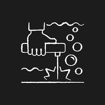 EPS 해외이미지 일러스트 검은배경 사람없음 원형 분필 손모양 용접 해외일러스트 모양 도형 백그라운드 검은색 초크 파일형식 벡터 손_신체부위 이미지허브