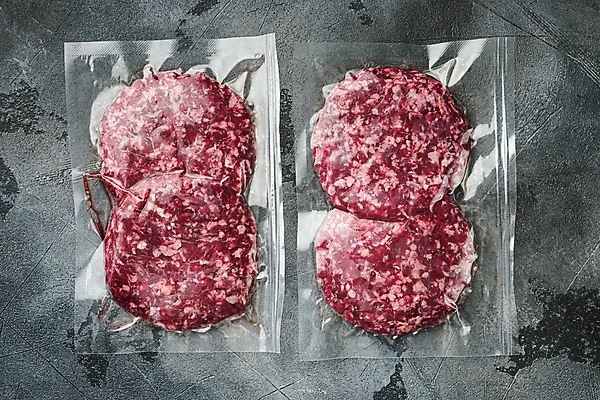 포토 JPG 해외이미지 포장 육류 사람없음 패티 플랫레이 진공포장 해외포토 식재료 플랫 진공 파일형식 이미지허브