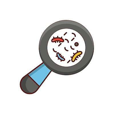 포토 JPG 해외이미지 돋보기 사람없음 박테리아 해외포토 의학 파일형식 이미지허브