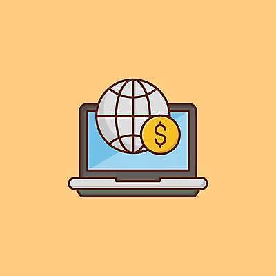 EPS 해외이미지 인터넷 일러스트 모바일 사람없음 금융 노트북 온라인 해외일러스트 경제 전자제품 파일형식 벡터 이미지허브