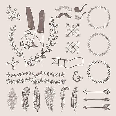 EPS 해외이미지 디자인 리본 잎 일러스트 추상 화살 사람없음 세트 빈티지 원형 라인아트 콧수염 깃털 브이 손모양 원형프레임 담뱃대 엘리먼트 잎줄기 해외일러스트 모양 도형 식물 선 줄기 컨셉 무늬 수염 프레임 담배 손짓 파일형식 벡터 손_신체부위 이미지허브