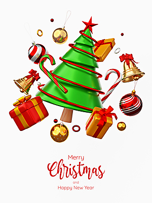 포토 JPG 해외이미지 나무 디자인 크리스마스 크리스마스선물 사람없음 선물상자 크리스마스트리 3D 축제 종 오너먼트 해외포토 식물 기념일 크리스마스장식 선물 상자 디지털합성 파일형식 이미지허브