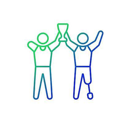 EPS 해외이미지 직업 디자인 선 컨셉 일러스트 미술 경사 컵 초록색 파란색 픽토그램 웹 경쟁 우승 플랫 장애인 상패 심볼 사인 그림 심플 윤곽 고립 소셜 승자 얇은 운동가 적자 참여 토너먼트 필승 해외일러스트 식기 컬러 인터넷 문화예술 최고 상_우승 장애 파일형식 벡터 이미지허브