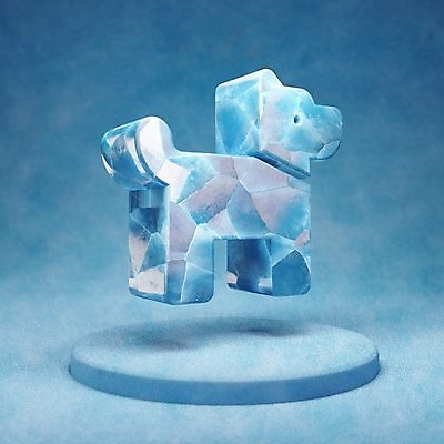 포토 JPG 해외이미지 사람없음 파란색 3D 얼음 개 강아지 입체 오브젝트 해외포토 자연요소 컬러 포유류 반려동물 디지털합성 파일형식 이미지허브