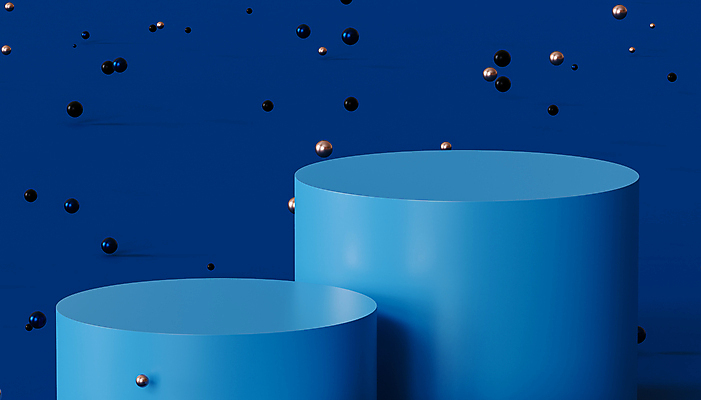 JPG 해외이미지 일러스트 사람없음 파란색 3D 원형 심플 원기둥 단상 해외일러스트 해외포토 포토 도형 컬러 디지털합성 파일형식 이미지허브