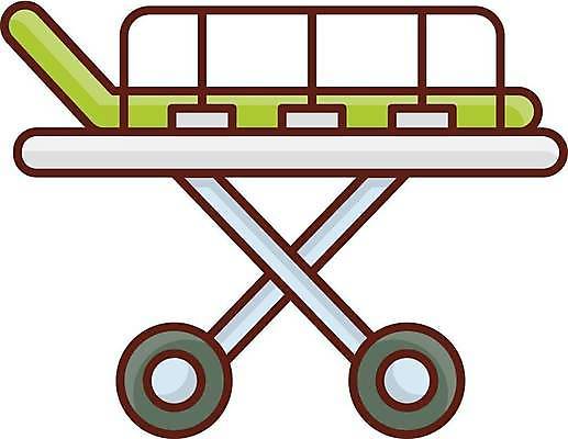 EPS 해외이미지 일러스트 의학 사람없음 침대 들것 해외일러스트 가구 파일형식 벡터 이미지허브