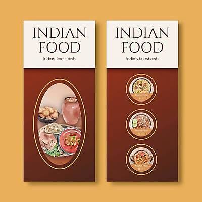 EPS 해외이미지 접시 배너 포스터 세로배너 일러스트 사람없음 갈색 원형 메뉴판 인도음식 카레 타원형 배너세트 해외일러스트 도형 식기 음식 컬러 세로 세트 동양음식 파일형식 벡터 이미지허브