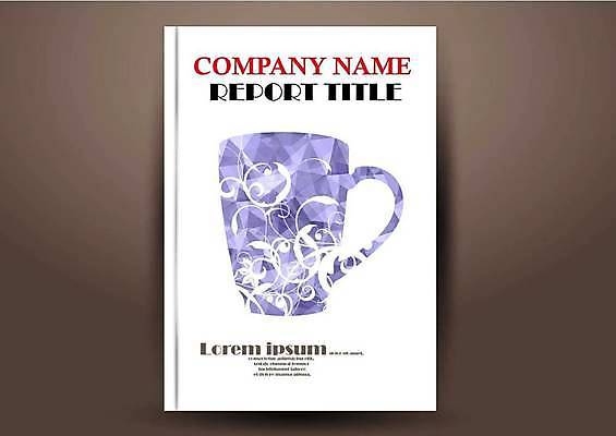 EPS 해외이미지 표지디자인 표지 북커버 일러스트 비즈니스 사람없음 책 컵 보라색 폴리곤 표지샘플 해외일러스트 식기 컬러 파일형식 벡터 이미지허브